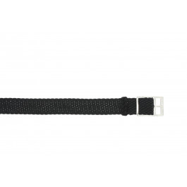 Watch strap Universal PRLN.12 Nylon/perlon Black 12mm